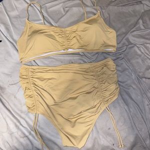 Tan Two Piece Swimsuit Set from Fashion Nova